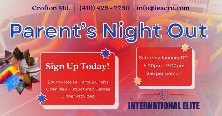 Parents’ Night Out is back! 🎉